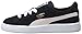 PUMA Unisex-Child Suede Classic Sneaker, Black/White, 10.5 M US Little Kid