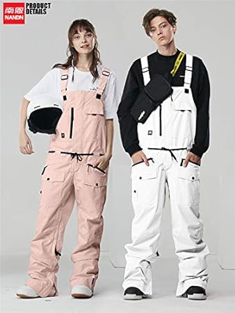 Amazon スノーボード ウェア ビブパンツ つなぎ メンズ レディース スノーウェア スキーウェア スノボ つなぎ ストレッチ 防風 防寒 保温 アウトドア No123 スポーツ アウトドア