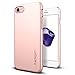 Spigen Thin Fit Designed for iPhone SE 2022 Case/iPhone SE 3 Case 2022 / iPhone SE 2020 Case/iPhone 8 Case/iPhone 7 Case - Rose Gold