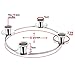 Christmas Silver Advent Ring Wreath. for Advent and X-mas Candle Candles Holder Décor Decorations