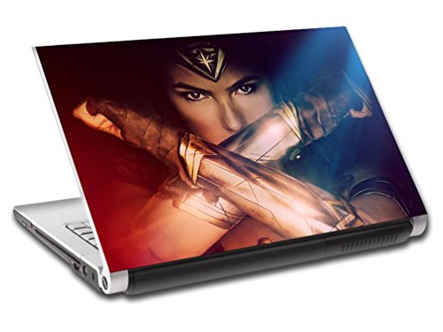 Wonder Woman Movie Personalized LAPTOP Skin Vinyl Decal Sticker ANY NAME L380, 17"