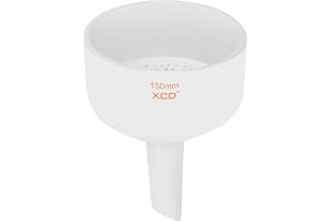 XCD Porcelain Buchner Filter Funnel with 150 mm O.D. & 140 mm I.D.for Laboratory, 60 mm