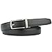 Men's Genuine Leather Ratchet Dress Belt with Automatic BuckleFits Waist Size 28''-44'' (Black Buckle)