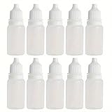NaYiissi 10 pieces 15ml Plastic Dropper Bottle with