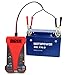 MOTOPOWER MP0514C 12V Digital Battery Tester Voltmeter and Charging System Analyzer with LCD Display and LED Indication - Red Rubber Paint
