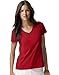 Hanes Women's Nano- V-Neck T-Shirt Deep Red X-Large