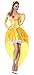 Lusiya Women's Storybook Fantasy Halloween Party Princess Dress Set Yellow X-Large