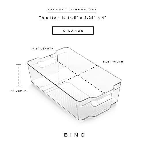 BINO Stackable Plastic Storage Bins, XLarge 12 Pack THE STACKER