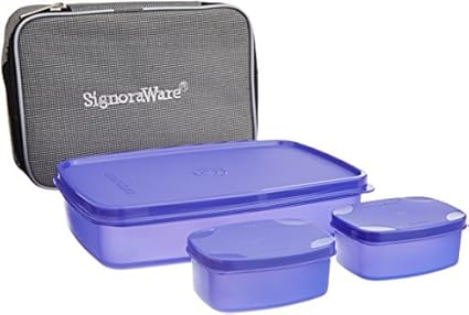 signoraware compact lunch box with bag