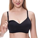 Gratlin Women's Full Cup Lightly Padded Wirefree Maternity Breastfeeding Nursing Bra