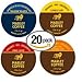 20-count K-cup for Keurig Brewers Marley Coffee Variety Pack Featuring Marley Coffee Get Up Stand Up, Marley Coffee Lively Up, Marley Coffee One Love, and Marley Coffee Jamaican Blue Cups