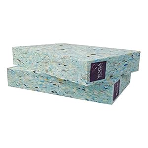 2 x Recycled FULL Chip Foam Yoga Blocks