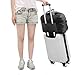 WANDF Small Cabin Bag 40x20x25 for Ryanair Airlines Underseat Travel Bag Water-Resistant Hand Luggage Bag Holdall Bag Weekend Overnight Bag for Women Men, 20l Black-301, 20L