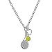 GIMMEDAT Tennis Racket Heart (Silver) with Mini Tennis Ball (Enamel) Necklace | Lead & Nickel Free | Player or Fan Gift