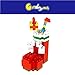 Christmas Building Kits Toy Gifts for Kids Mini Building Blocks Set of Christmas Tree, Santa Claus, Christmas Sock, Snowman(4 Sets)