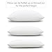 LANGRIA Shredded Memory Foam Pillow Firm for Optimal Orthopedic Support, Removable Washable Bamboo Cover Hypoallergenic Anti-Bacterial CertiPUR-US Certification,Queen Size