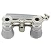 OPO Opera Theater Horse Racing Glasses Binocular Telescope with Handle (Silver with Silver Trim) 3X25