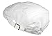 Men's Cotton Flat Cap Ivy Gatsby Newsboy Hunting Hat, White, One Size