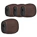 Silicone Skins Cover Protective Skin for Arlo Pro, Arlo Pro 2 Smart Security Wire-Free Cameras 4 Pack (Dark Brown)
