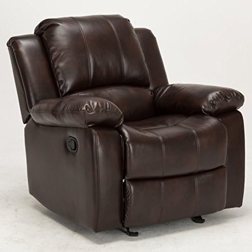 Comfort Pointe Clifton Burnished Brown Faux Leather Recliner