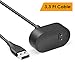 QIBOX Compatible Fitbit Inspire HR Charger, 2-Pack Inspire HR Charging Cable Clip Accessories Replacement USB Charging Cord Dock Stand for Fitbit Inspire Smartwatch (1.1 Ft+3.3Ft)