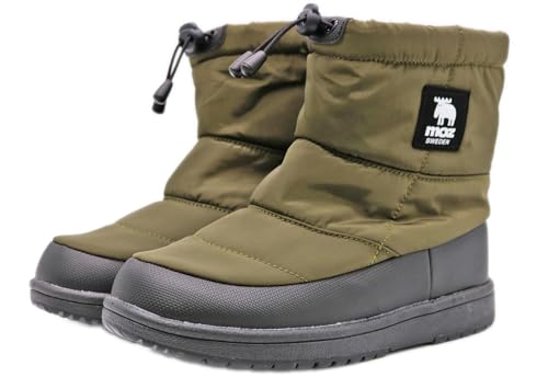強撥水 防水 防滑 防寒 暖かい スノーブーツ レイン 雨 雪 軽い レディース 95022700 カーキ 22.5cm 3E