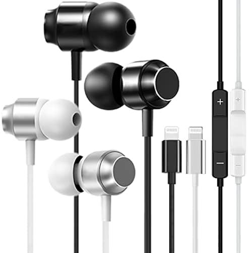 Headphones for iPhone,Earbuds Wired Earphones with Microphone,Isolation  Noise,Replacement for iPhone 14 13 12 11 Pro Max/X XS Max XR/8 Plus-2Pack  in