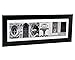 Creative Letter Art - Personalized Framed Name Sign with Black & White Architectural Metal Alphabet Photographs Including Black Self Standing Frame