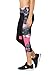 RBX Active Women's Paintbrush Print Capri with Mesh Pink Combo L