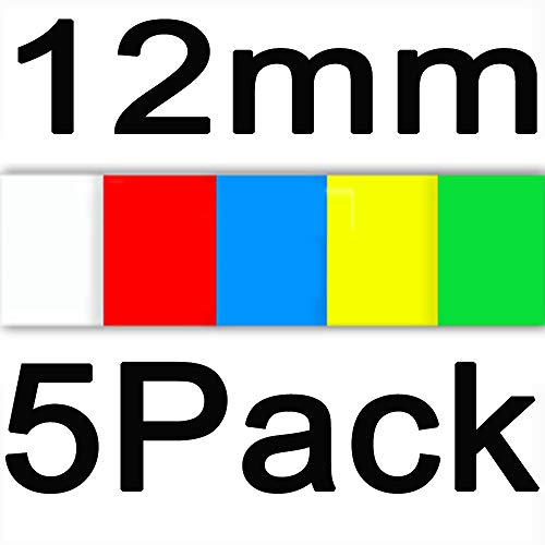 P PUTY Compatible Label Tape Replace BrotherÂ P-TouchÂ TZe231Â TZe431Â TZe531Â TZe631Â TZe731Â 12mmÂ 0.47Â InchÂ LaminatedÂ TZ TZeÂ Tape,forÂ P-TouchÂ LabelÂ MakerÂ PT-D210Â PT-D400Â PT-D600 PT-P750W,5-Color Tapes
