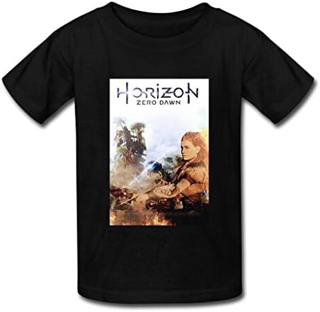 Printed Men's Horizon Zero Dawn Tee Shirt Custom Crew Neck T-Shirt US XL Black