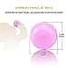 ERUIOLA Lightaling 100pcs White & Pink Ocean Balls & Pit Balls Soft Plastic Phthalate & BPA Free Crush Proof - Reusable and Durable Storage Mesh Bag with Zipper