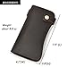 LUUFAN Men's Genuine Leather Long Wallet Chain Wallet, Engraved Bifold Wallet