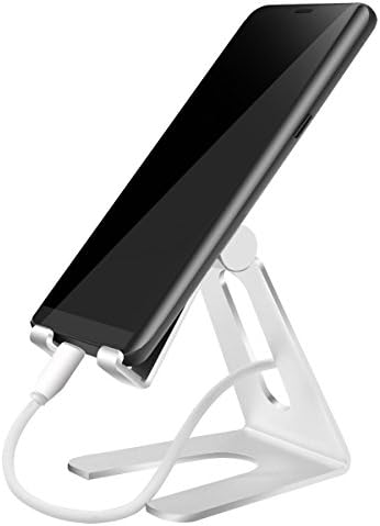 ANTCREST Aluminum Adjustable Cell Phone Stand Multi-Angle Smartphone Tablet Holder,Dock for iPhone 7 7 Plus 6 6s Plus Samsung S8 Note 8 Plus HTC One All Mobile Device