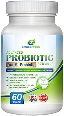 Smart &amp; Healthy Advanced Probiotic. 60 day supply of our best selling formula. Shelf stable. Survives digestive system. Easy to swallow. Patented probiotic and prebiotic in one.
