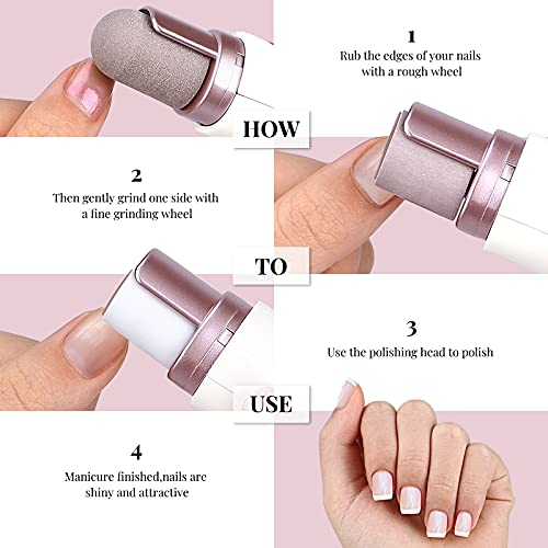 Electric Nail File Kit and Callus Remover Rechargeable Professional Electronic Nail Care Machine