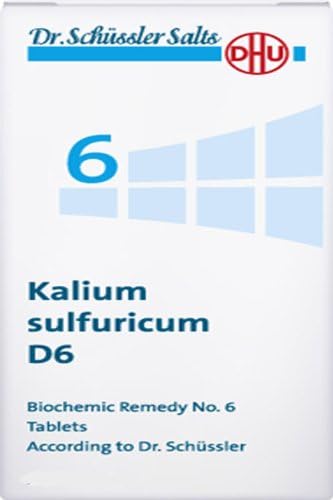 Dr. Schuessler salts 6 Kalium sulfuricum D6 Chronic Inflammations Skin Disorders 200 tbs by DHU