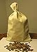 2 Canvas Bank Coin Money Sack Bag 12