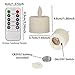 Pack of 12 Realistic and Bright Flickering Bulb Flameless LED Tea Light Fake Flameless Candles with Timer,Battery Operated Warm White with Dancing Flickering Bulb for Christmas/Wedding/Birthday Party