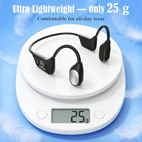 Bone Conduction Personal Sound Amplifier - Open-Ear Design for Comfortable Daily Use, Ultra Lightweight 25g, Up to 10-Hour Battery, IPX5 Water Resistant, No Bluetooth