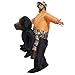 TOLOCO Inflatable Costume | Halloween Animal Cosplay Costumes for Adult | Blow Up Costume,One Size Fits Most (Orangutan)