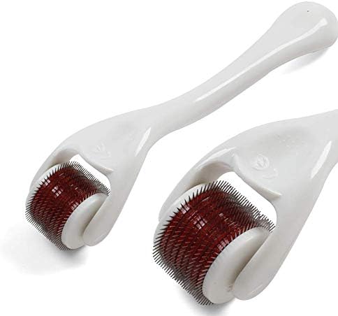 Derma Roller 2.5mm, Micro Needle Roller for Skin Internal Regeneration Anti Ageing Wrinkle Cellulite Scar Stretch Mark - FDA Approved Home Use Skin Care -Wihte