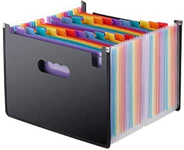 TRAHOASTORE 24 bolsillos expandiendo archivo carpeta A4 organizador