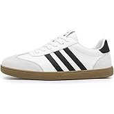 Men's Stylish Retro Genuine Leather Sneakers/Skate Shoes Trendy White Shoes