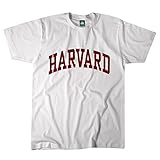 Ivysport Harvard University Short-Sleeve T-Shirt, Classic, White, X-Large