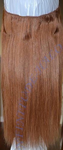 100% Remy human hair halo Extension, Infinitude-Halo, flip in with invisible miracle adjustable secret wire, Auburn Light Copper #30