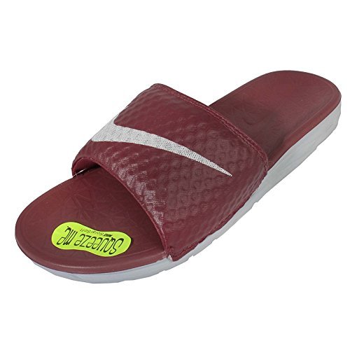 Nike Men's Benassi Solarsoft Slide Team Red/Wolf Grey (13 D(M) US)