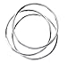 3 Sterling Silver Stacking Rings 1mm Round Size 10