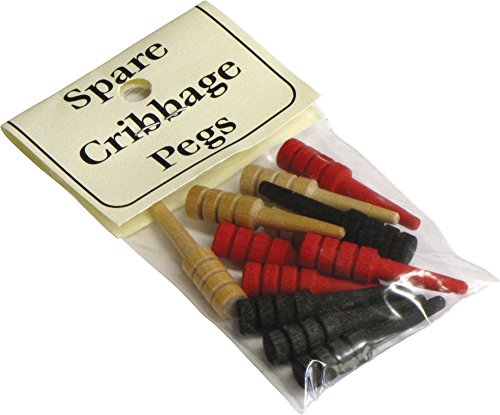 Spare Wood Cribbage Pegs, 12 pc. - Made in the USA
