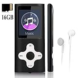 Mp3 Player,Music Player with a 16 GB Memory Card Portable Digital Music Player/Video/Voice Record/FM Radio/E-Book Reader/Photo Viewer/1.8 LCD